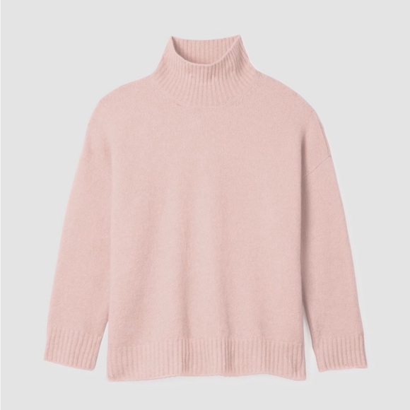 Eileen Fisher Cashmere Silk Bliss Turtleneck Box Top. Women’s SZ S/P - Picture 3 of 12